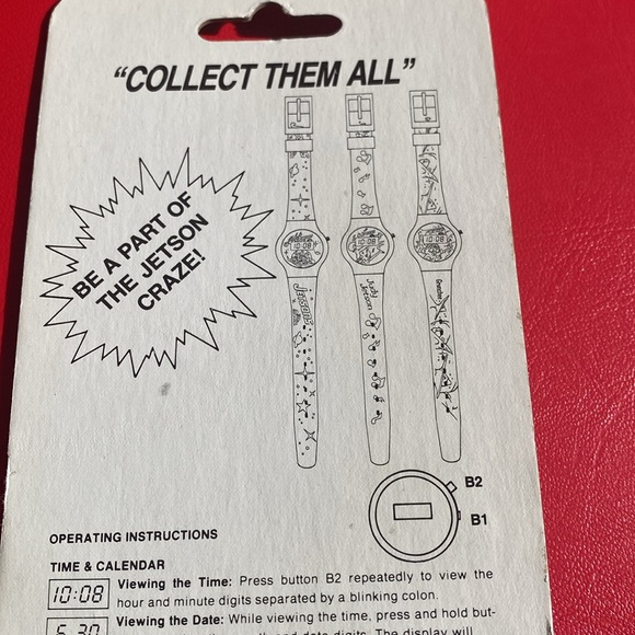 Vintage 1990 JETSONS Wrist Watch ~ Jetsons The Movie Cartoon Digital Watch - Picture 8 of 9